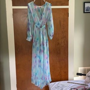 Gorgeous boho watercolor dress.